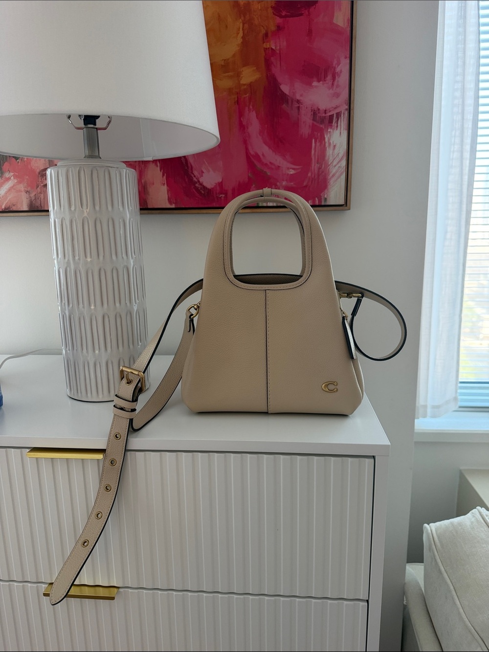 Coach Lana Shoulder Bag 23 - Pebble color